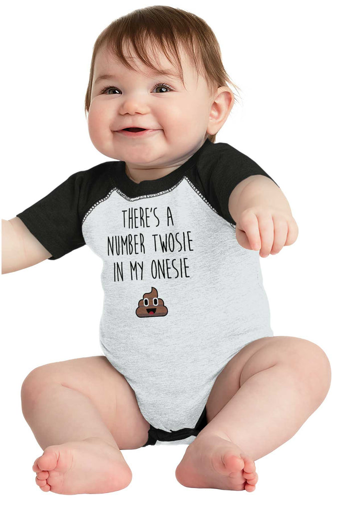 Twosie in Onesie Raglan Romper Bodysuit-Direct To Garment Print-Brisco Baby