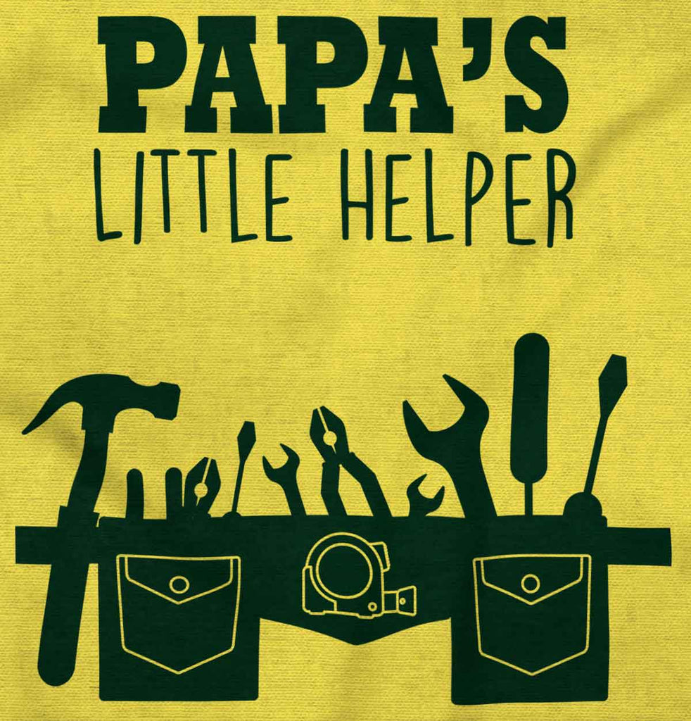 Papa's Little Helper Romper Bodysuit-Direct To Garment Print-Brisco Baby