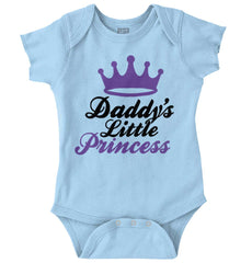 Daddy's Little Princess Romper Bodysuit-Direct To Garment Print-Brisco Baby