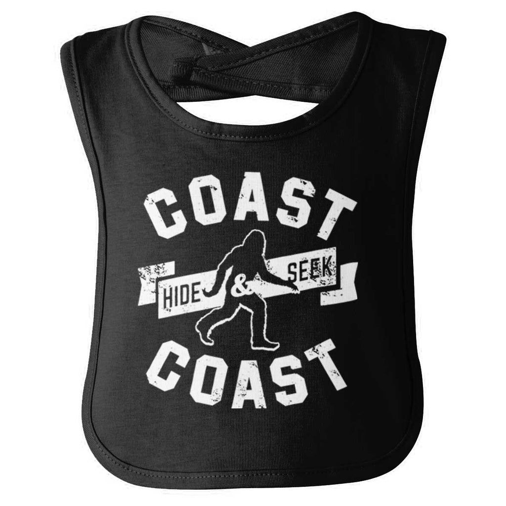 Coast To Coast Infant Baby Bib-Direct To Garment Print-Brisco Baby