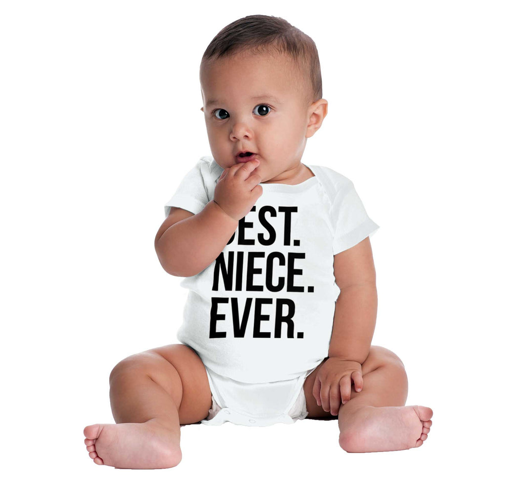 Best Niece Ever Romper Bodysuit-Direct To Garment Print-Brisco Baby