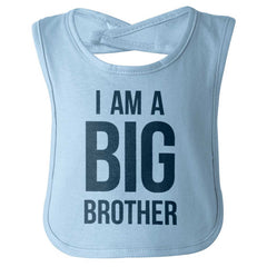 I Am A Big Brother Infant Baby Bib-Direct To Garment Print-Brisco Baby