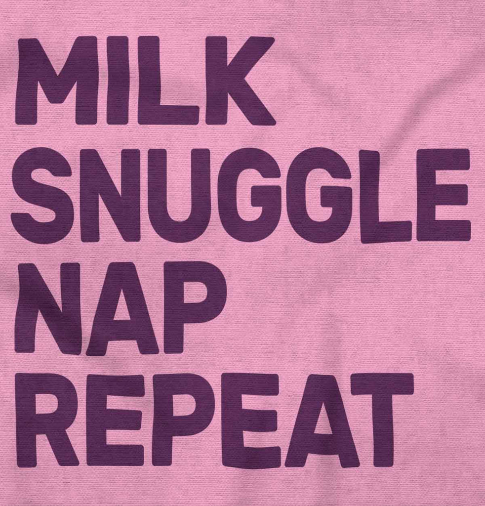Milk Snuggle Nap Romper Bodysuit-Direct To Garment Print-Brisco Baby