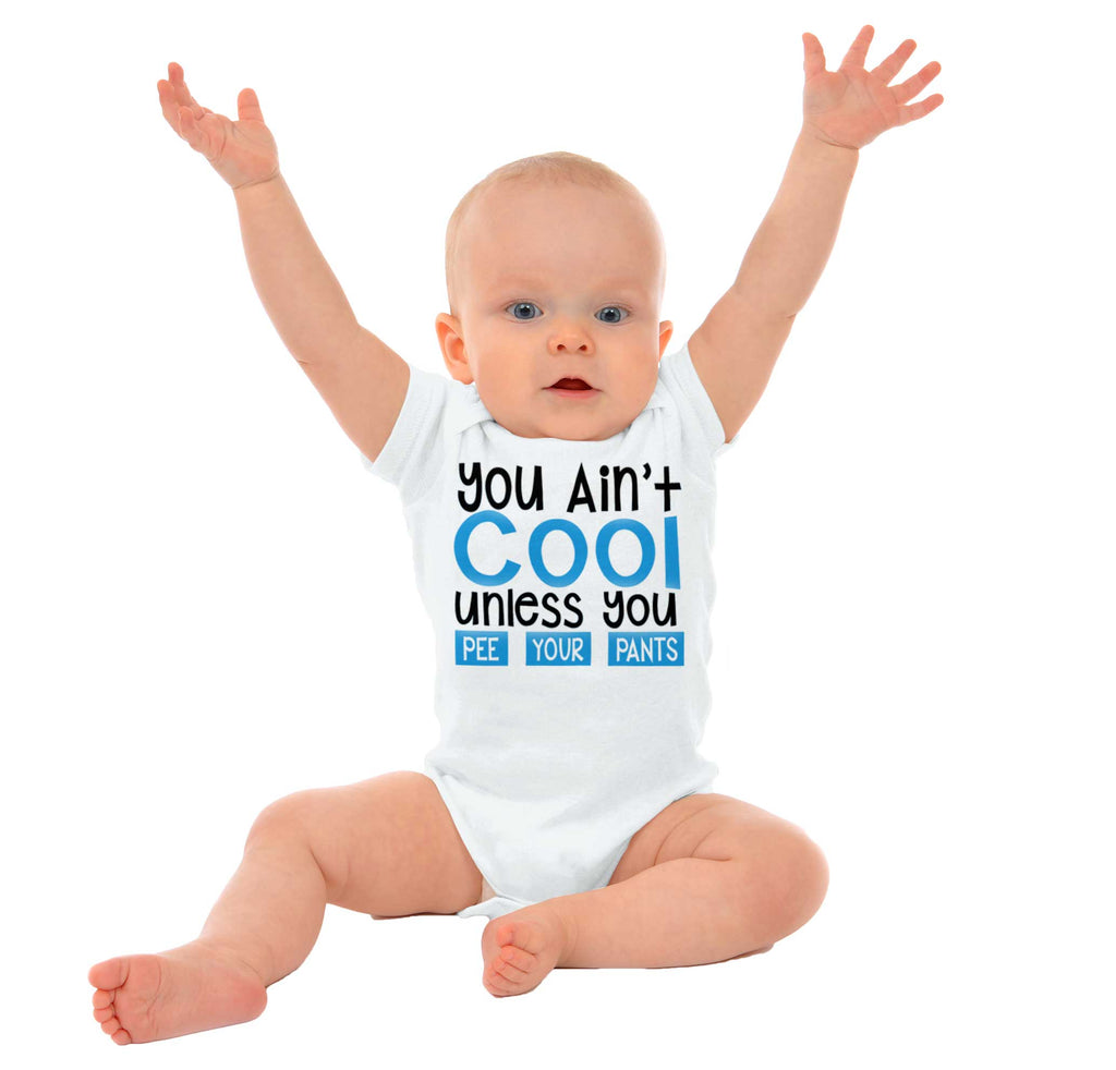 You Ain't Cool Romper Bodysuit-Direct To Garment Print-Brisco Baby