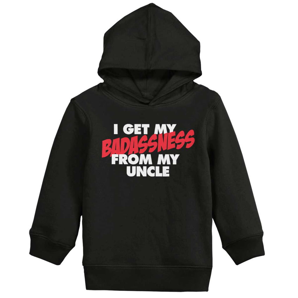 Badass Uncle Toddler Pullover Hoodie-Direct To Garment Print-Brisco Baby