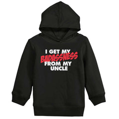 Badass Uncle Toddler Pullover Hoodie-Direct To Garment Print-Brisco Baby