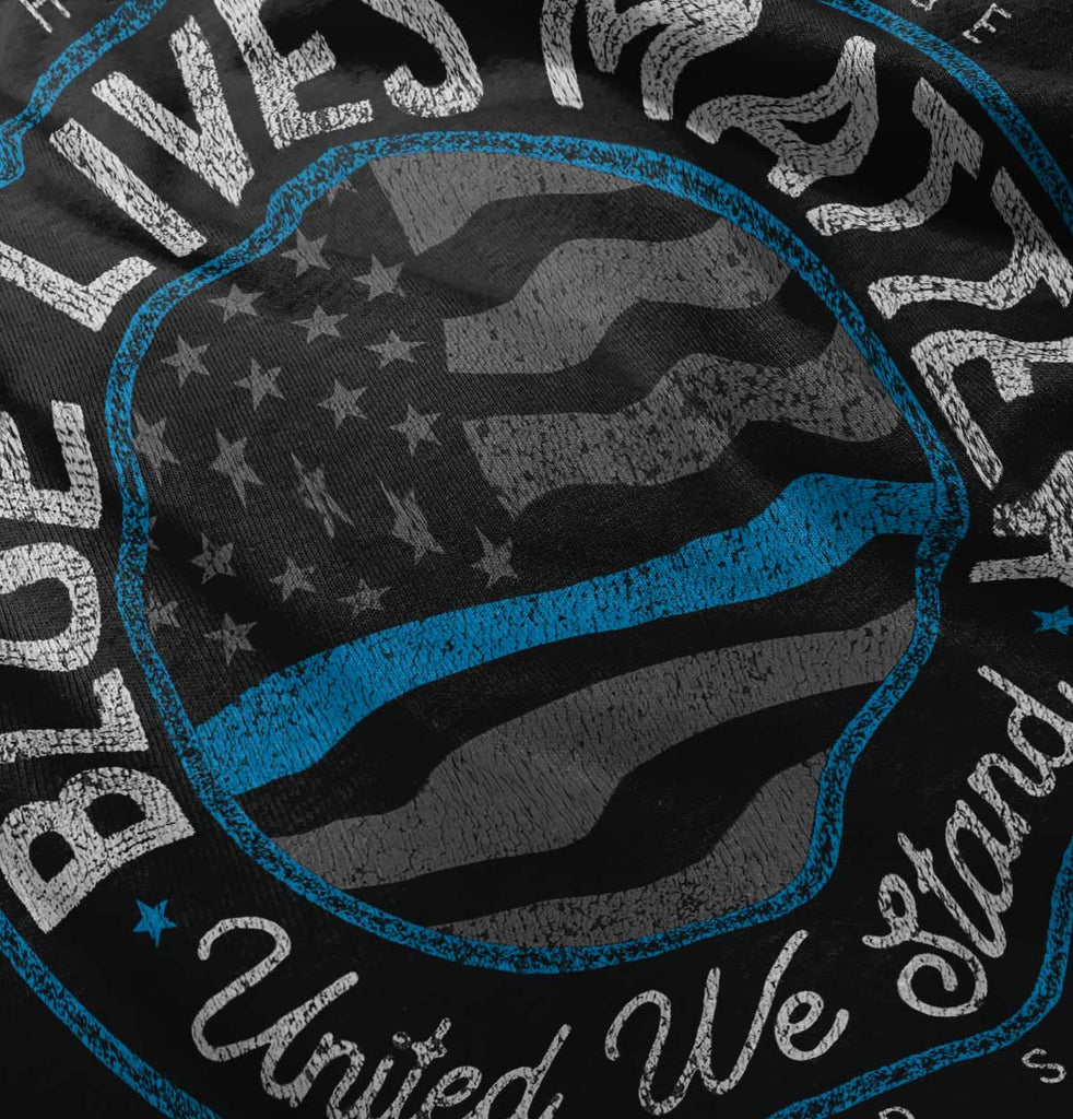 Thin Blue America Romper Bodysuit-Direct To Garment Print-Brisco Baby