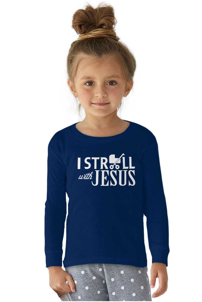 Stroll With Jesus Solid Baby Pajama Top-Direct To Garment Print-Brisco Baby