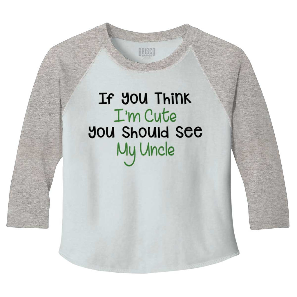 See My Uncle Toddler Baseball-Direct To Garment Print-Brisco Baby