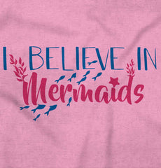 Believe In Mermaids Infant Baby Bib-Direct To Garment Print-Brisco Baby