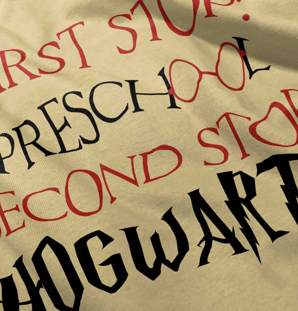 Preschool Hogwarts Romper Bodysuit-Direct To Garment Print-Brisco Baby