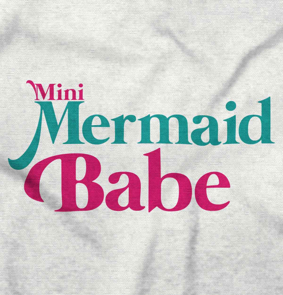 Mini Mermaid Baby Infant Baby Bib-Direct To Garment Print-Brisco Baby