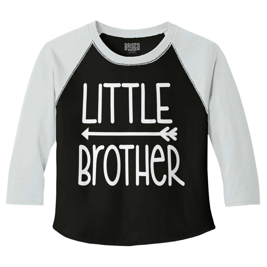 Little Brother Toddler Baseball-Direct To Garment Print-Brisco Baby