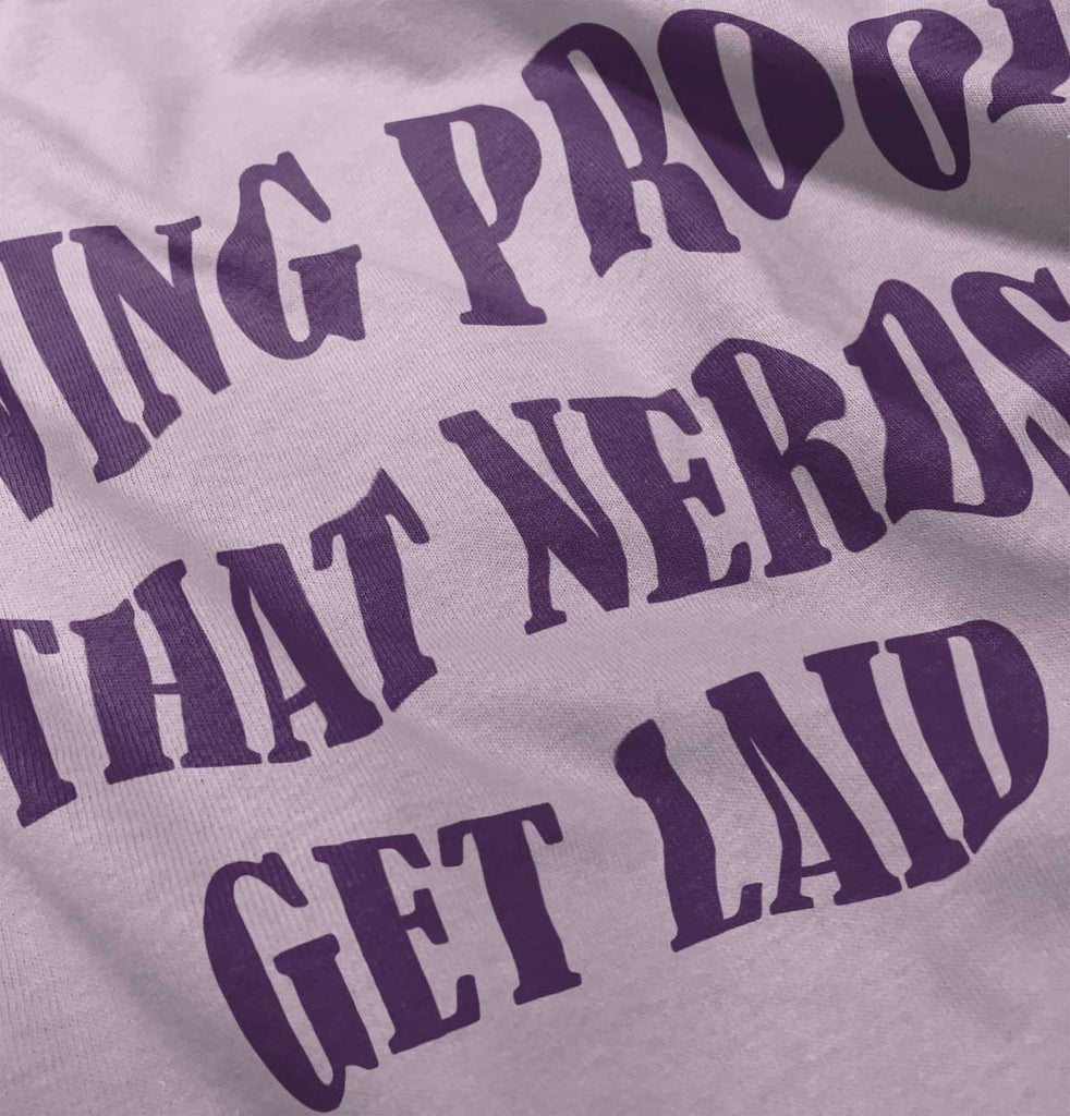 Nerds Get Laid Romper Bodysuit-Direct To Garment Print-Brisco Baby