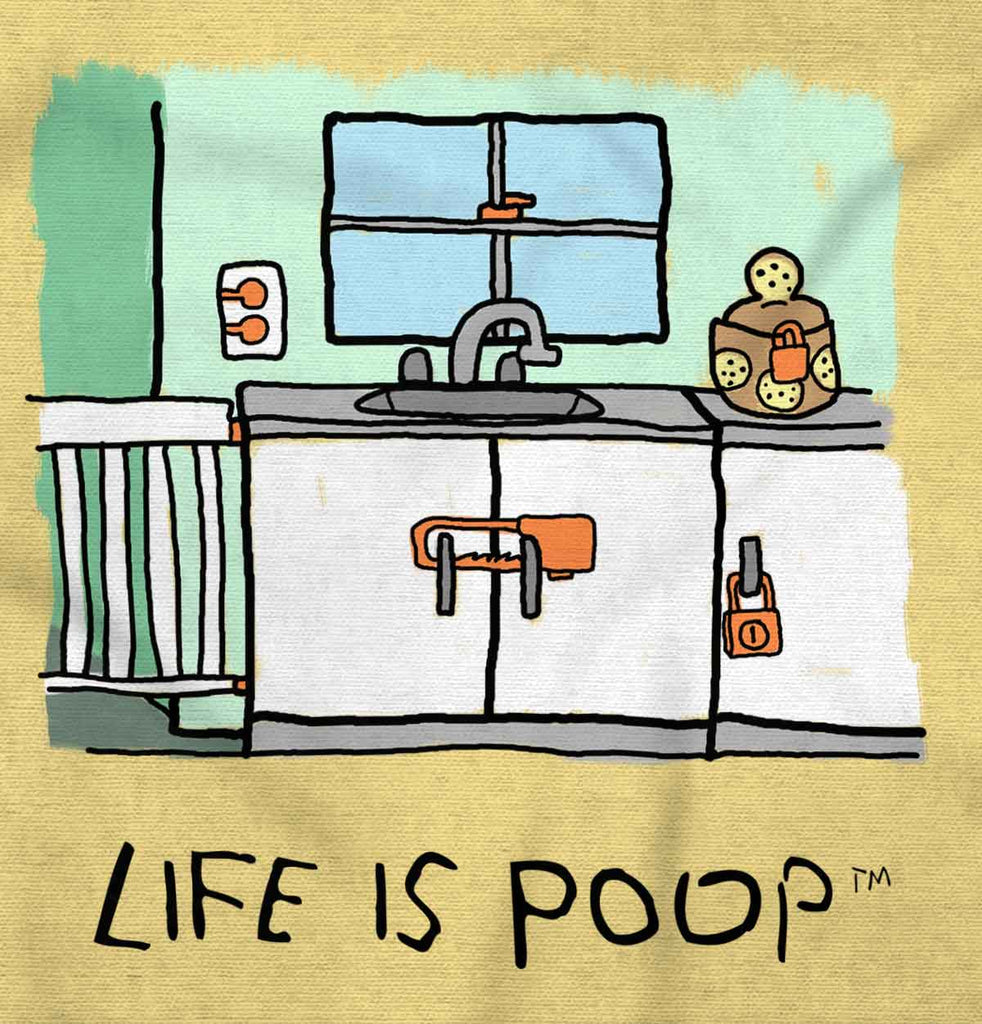 Safety Locks Infant Toddler T Shirt-Direct To Garment Print-Brisco Baby