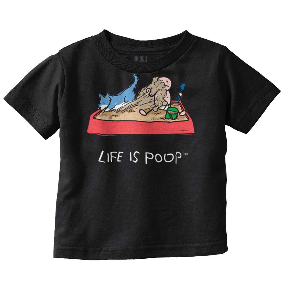 Dog Sandbox Infant Toddler T Shirt-Direct To Garment Print-Brisco Baby