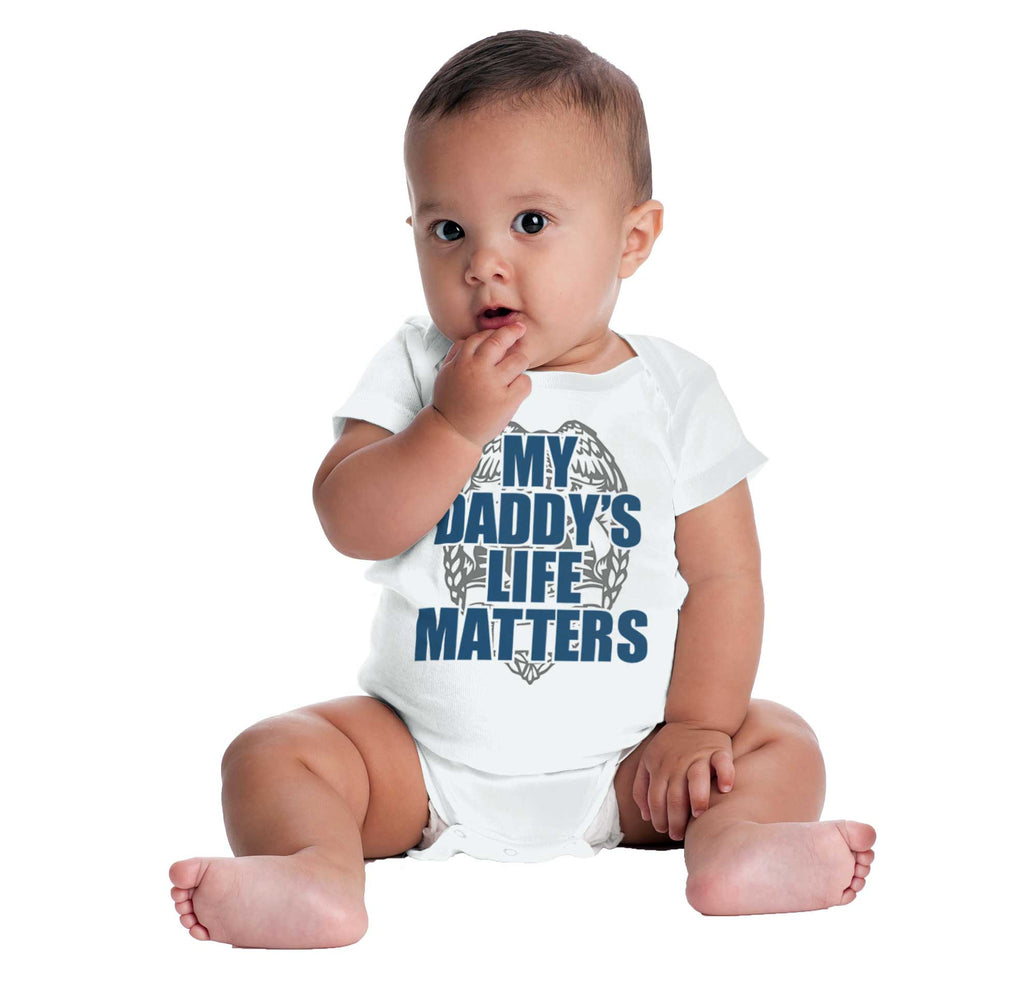 My Daddy's Life Romper Bodysuit-Direct To Garment Print-Brisco Baby