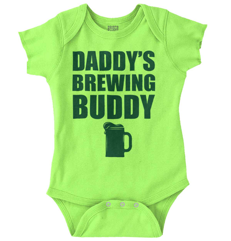 Brewing Buddy Romper Bodysuit-Direct To Garment Print-Brisco Baby