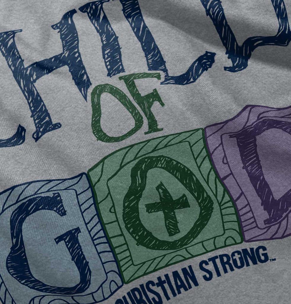 Child of God Toddler Football Jersey Tee-Direct To Garment Print-Brisco Baby