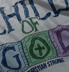 Child of God Toddler Football Jersey Tee-Direct To Garment Print-Brisco Baby