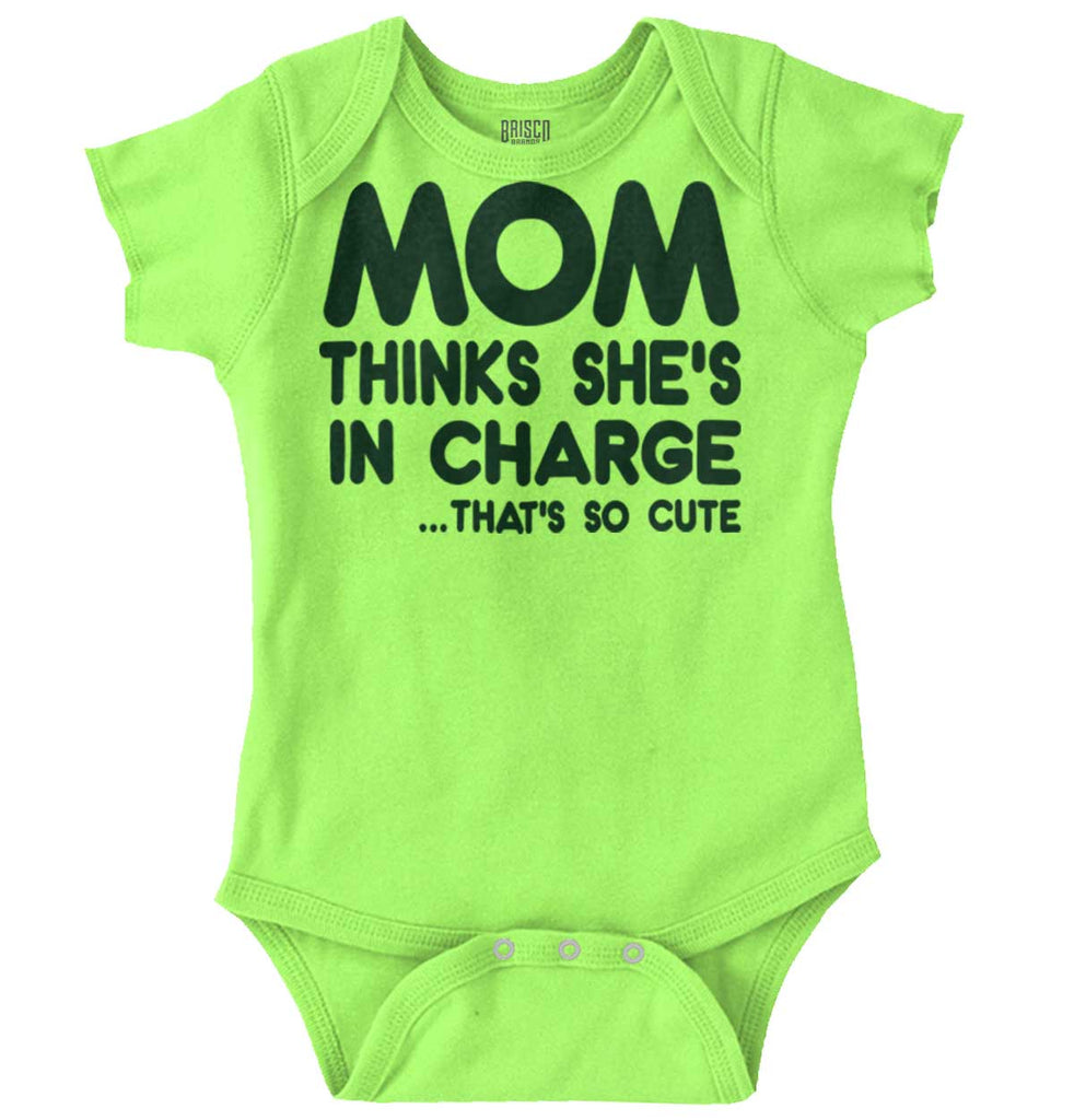 In Charge Romper Bodysuit-Direct To Garment Print-Brisco Baby