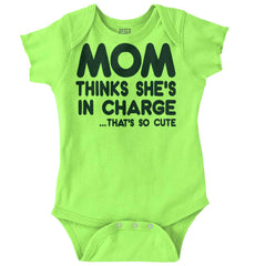 In Charge Romper Bodysuit-Direct To Garment Print-Brisco Baby