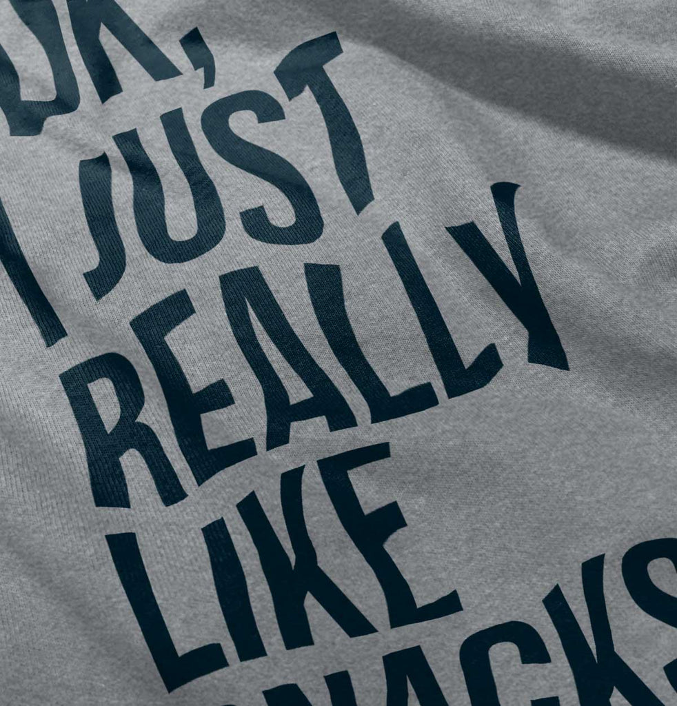 Really Like Snacks Raglan Romper Bodysuit-Direct To Garment Print-Brisco Baby