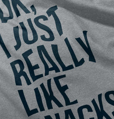 Really Like Snacks Raglan Romper Bodysuit-Direct To Garment Print-Brisco Baby