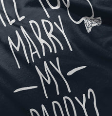 Marry My Daddy Ringer Romper Bodysuit-Direct To Garment Print-Brisco Baby