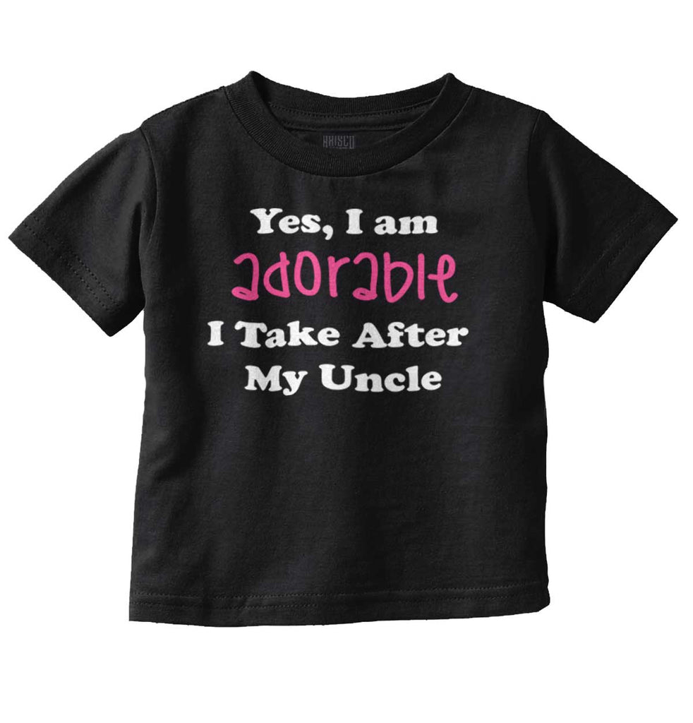 Adorable After Uncle Infant Toddler T Shirt-Direct To Garment Print-Brisco Baby