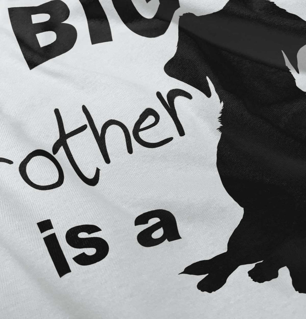 Brother is a Dog Romper Bodysuit-Direct To Garment Print-Brisco Baby