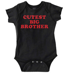 Cutest Big Brother Romper-Direct To Garment Print-Brisco Baby