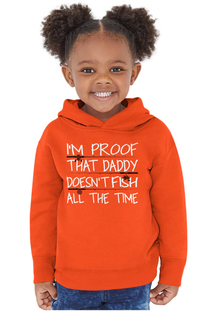 Fish All The Time Toddler Pullover Hoodie-Direct To Garment Print-Brisco Baby