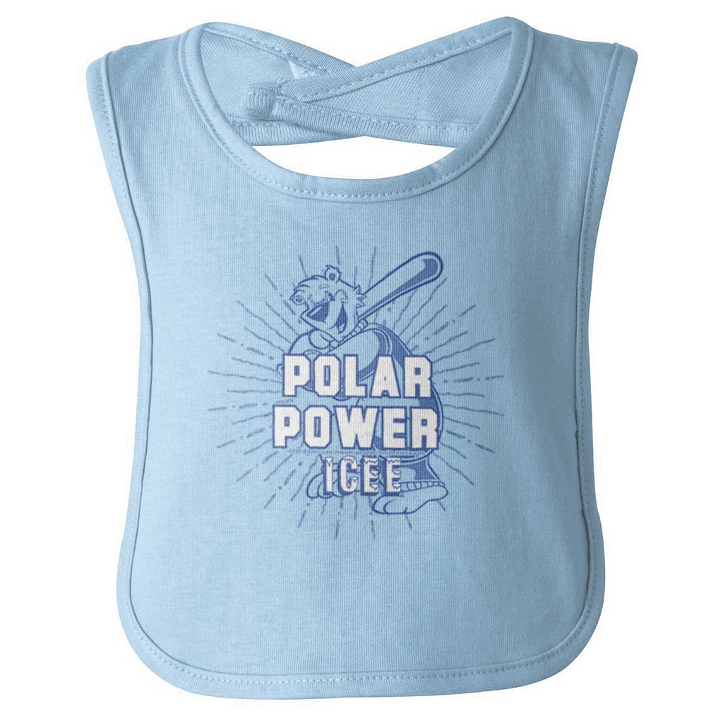 Polar Power Infant Baby Bib-Direct To Garment Print-Brisco Baby