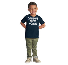 Daddy's New Homie Infant Toddler T Shirt-Direct To Garment Print-Brisco Baby