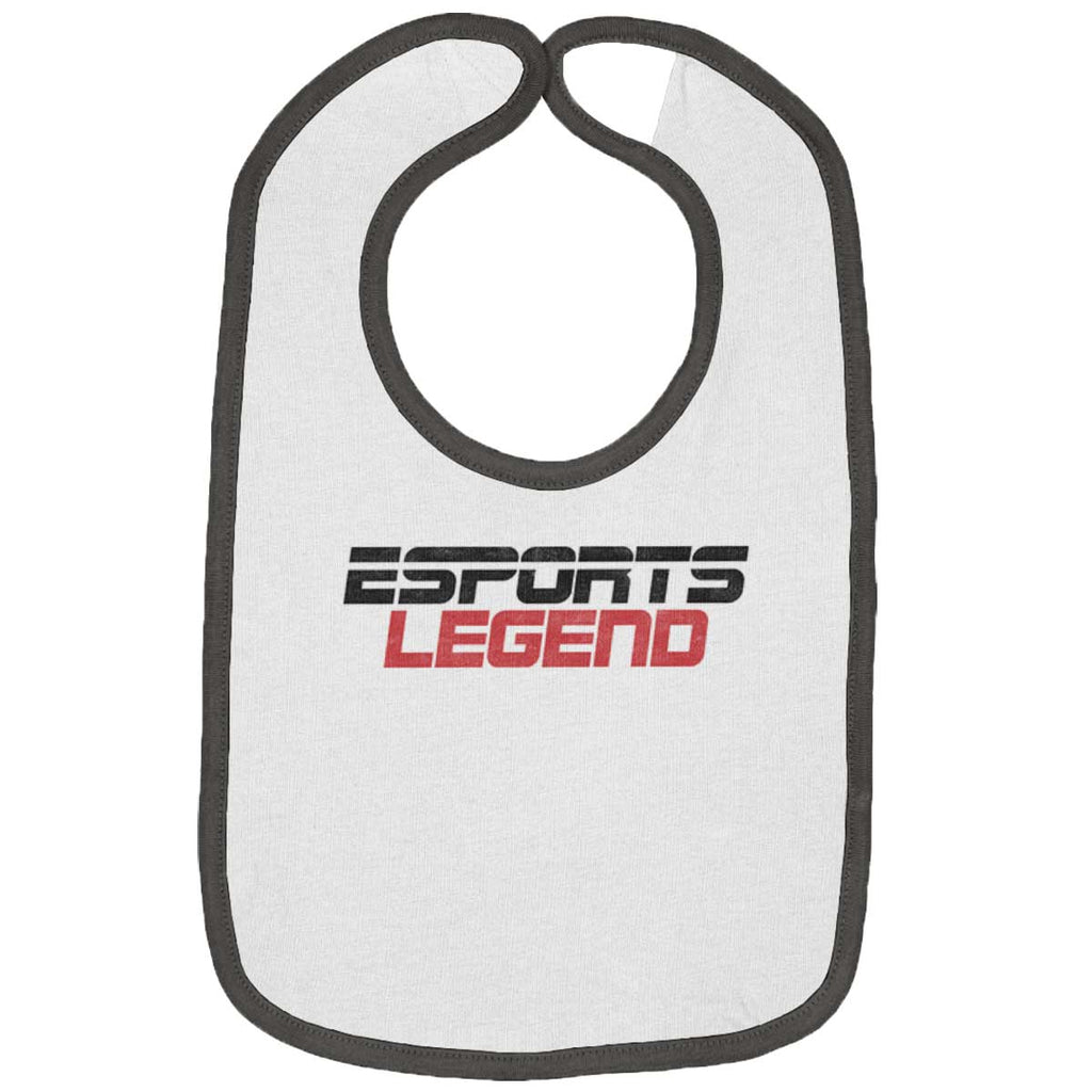 Sports Legend Professional Gamer Trimmed Colored Velcro Bib-Direct To Garment Print-Brisco Baby