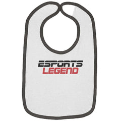 Sports Legend Professional Gamer Trimmed Colored Velcro Bib-Direct To Garment Print-Brisco Baby