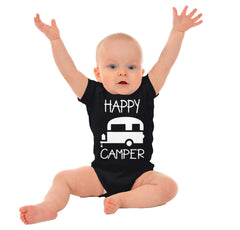 Happy Camper Romper Bodysuit-Direct To Garment Print-Brisco Baby