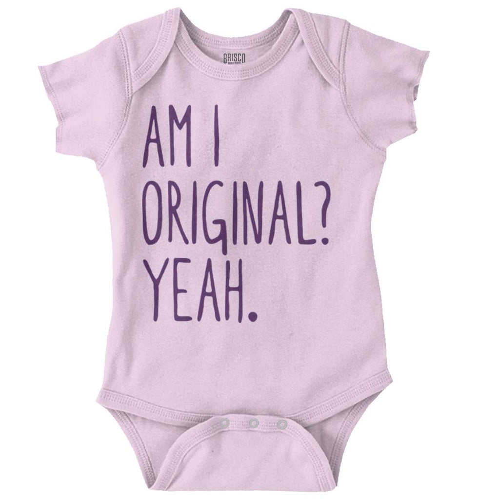 Am I Original? Romper Bodysuit-Direct To Garment Print-Brisco Baby