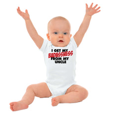 Badass Uncle Romper Bodysuit-Direct To Garment Print-Brisco Baby