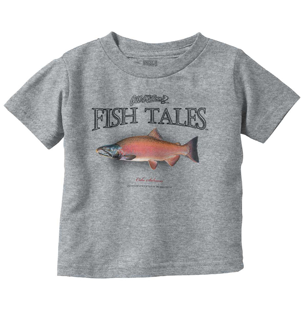 Coho Salmon Infant Toddler T Shirt-Direct To Garment Print-Brisco Baby