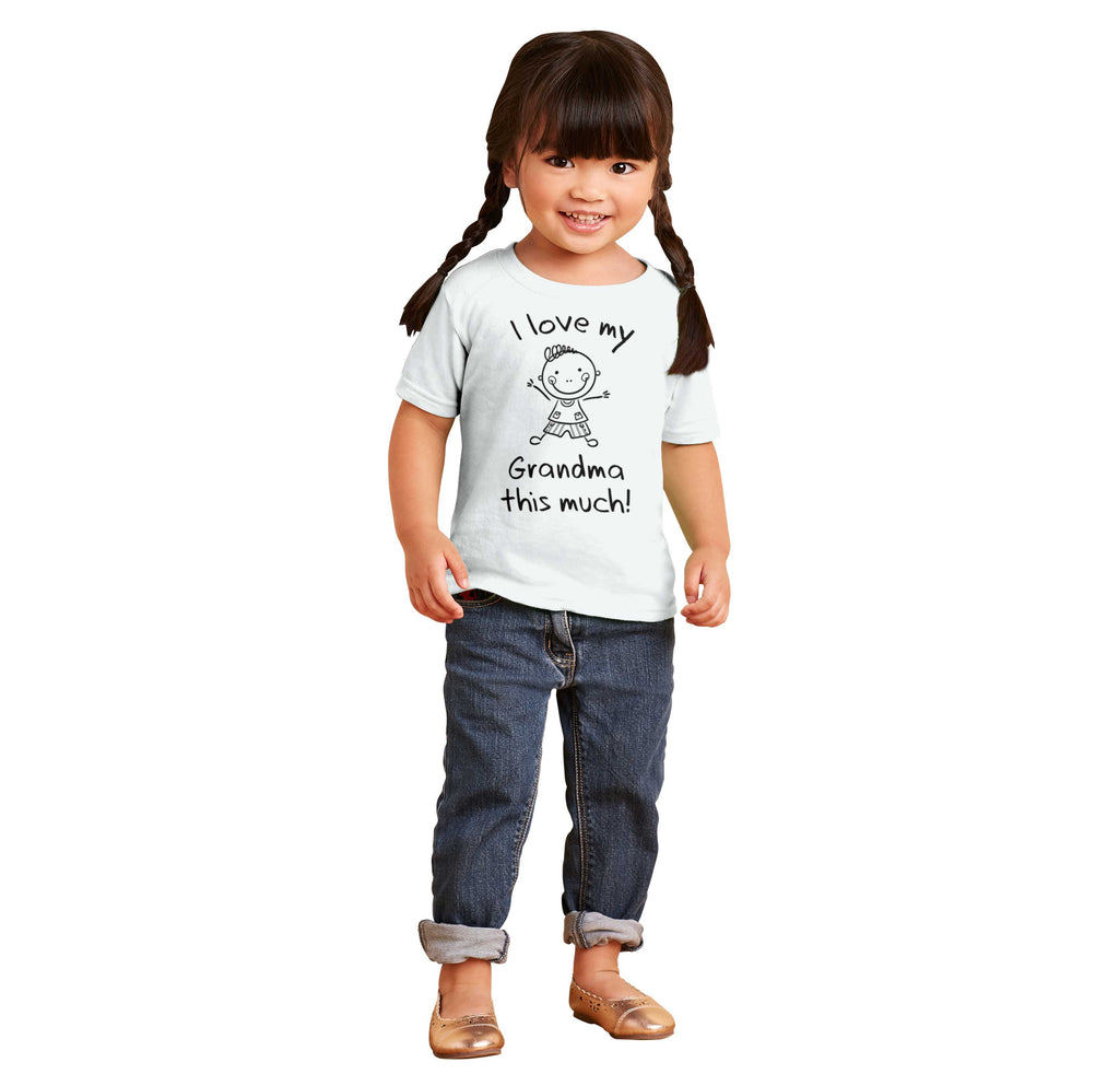 Love My Grandma Infant Toddler T Shirt-Direct To Garment Print-Brisco Baby
