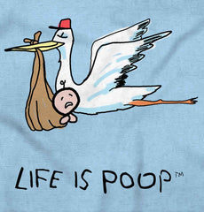 Stork Romper-Direct To Garment Print-Brisco Baby