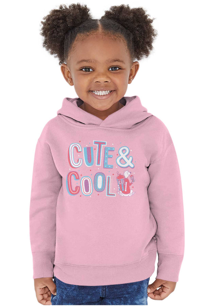 Cute & Cool Toddler Pullover Hoodie-Direct To Garment Print-Brisco Baby