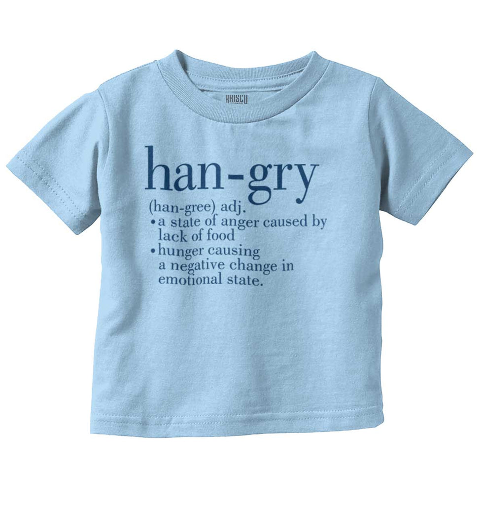 Hangry Definition Infant Toddler T Shirt-Direct To Garment Print-Brisco Baby