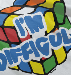 Difficult Rubik's Romper Bodysuit-Direct To Garment Print-Brisco Baby