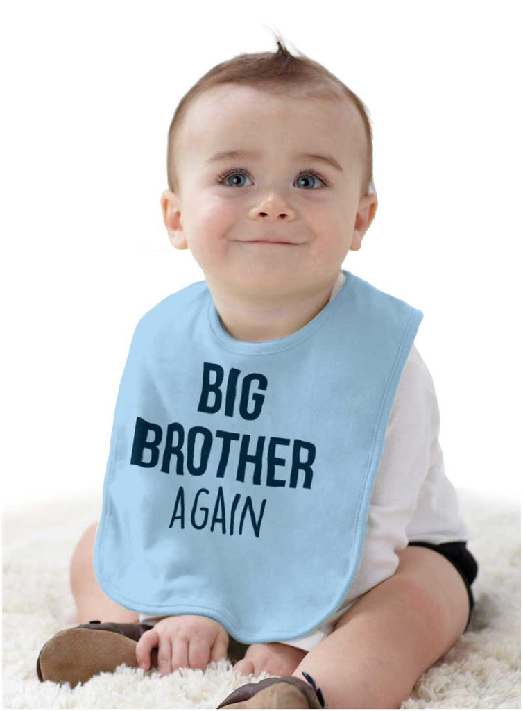 Big Brother Again Infant Baby Bib-Direct To Garment Print-Brisco Baby