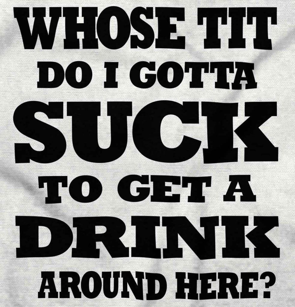 Get A Drink Romper Bodysuit-Direct To Garment Print-Brisco Baby