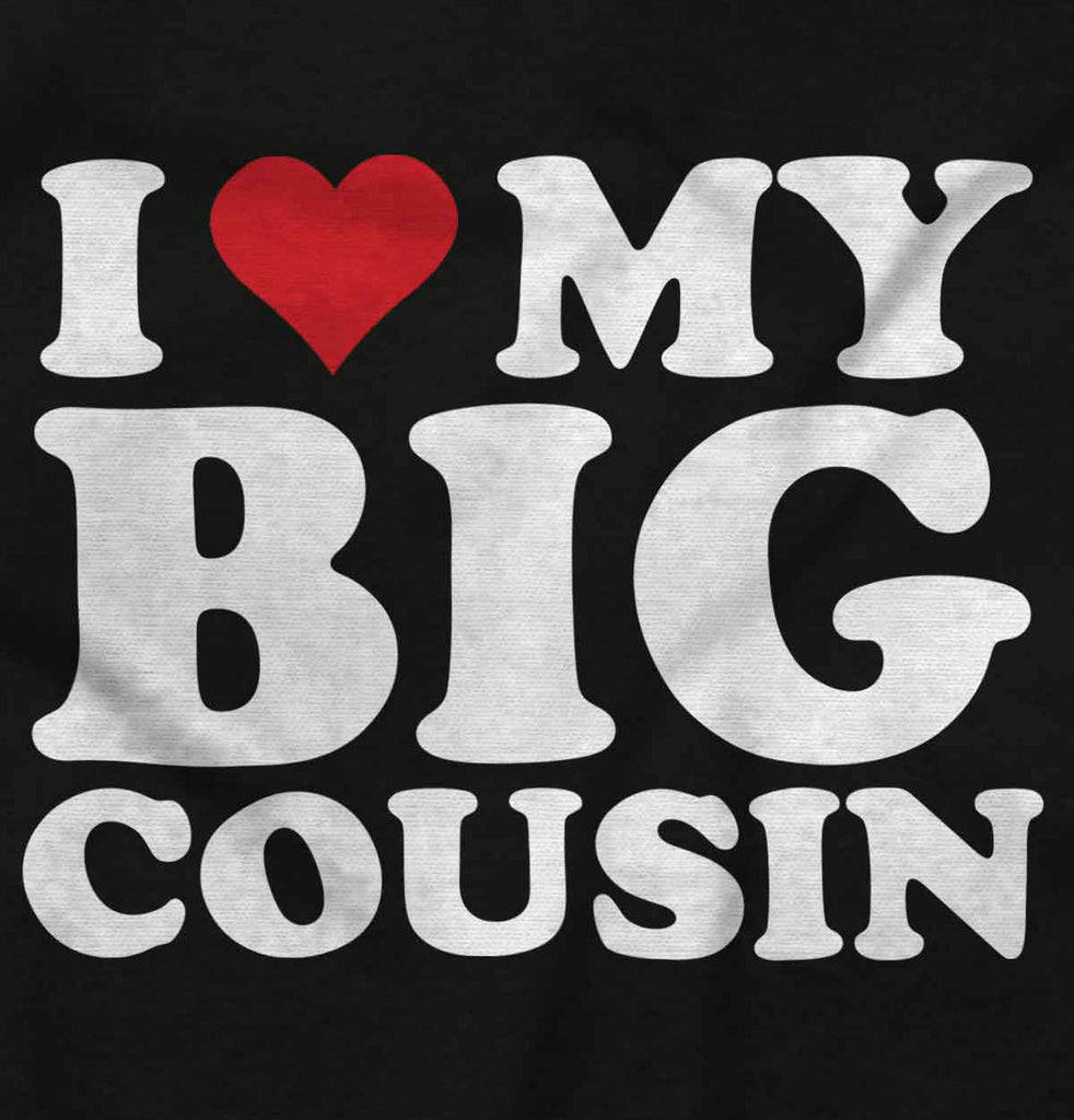 Heart My Big Cousin Romper Bodysuit-Direct To Garment Print-Brisco Baby