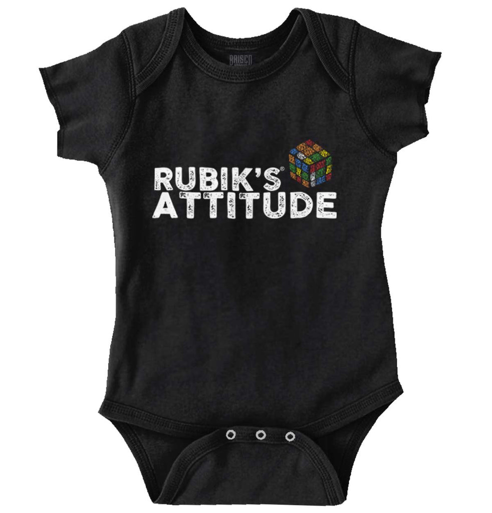 Rubik's Attitude Romper Bodysuit-Direct To Garment Print-Brisco Baby